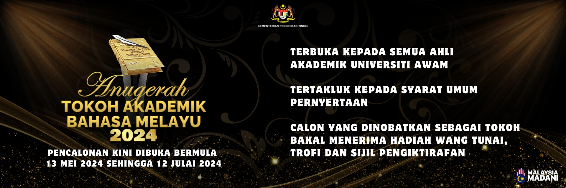 Permohonan Anugerah Tokoh Akademik Bahasa Melayu (ATABM)