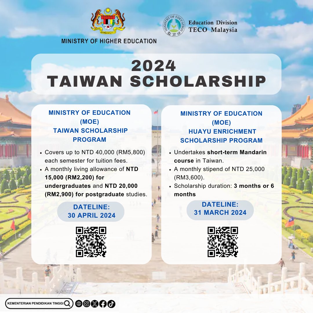 2024 Taiwan Scholarship Poster