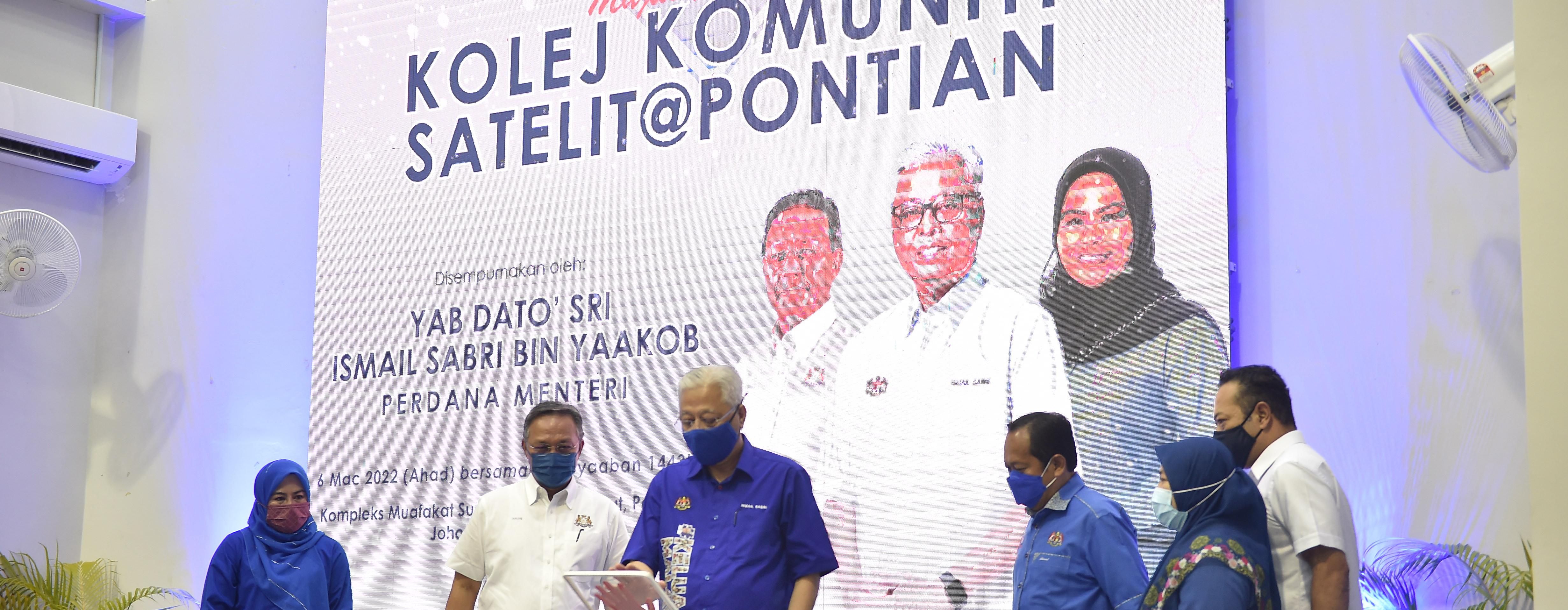 PM Merasmikan Kolej Komuniti Satelit@Pontian