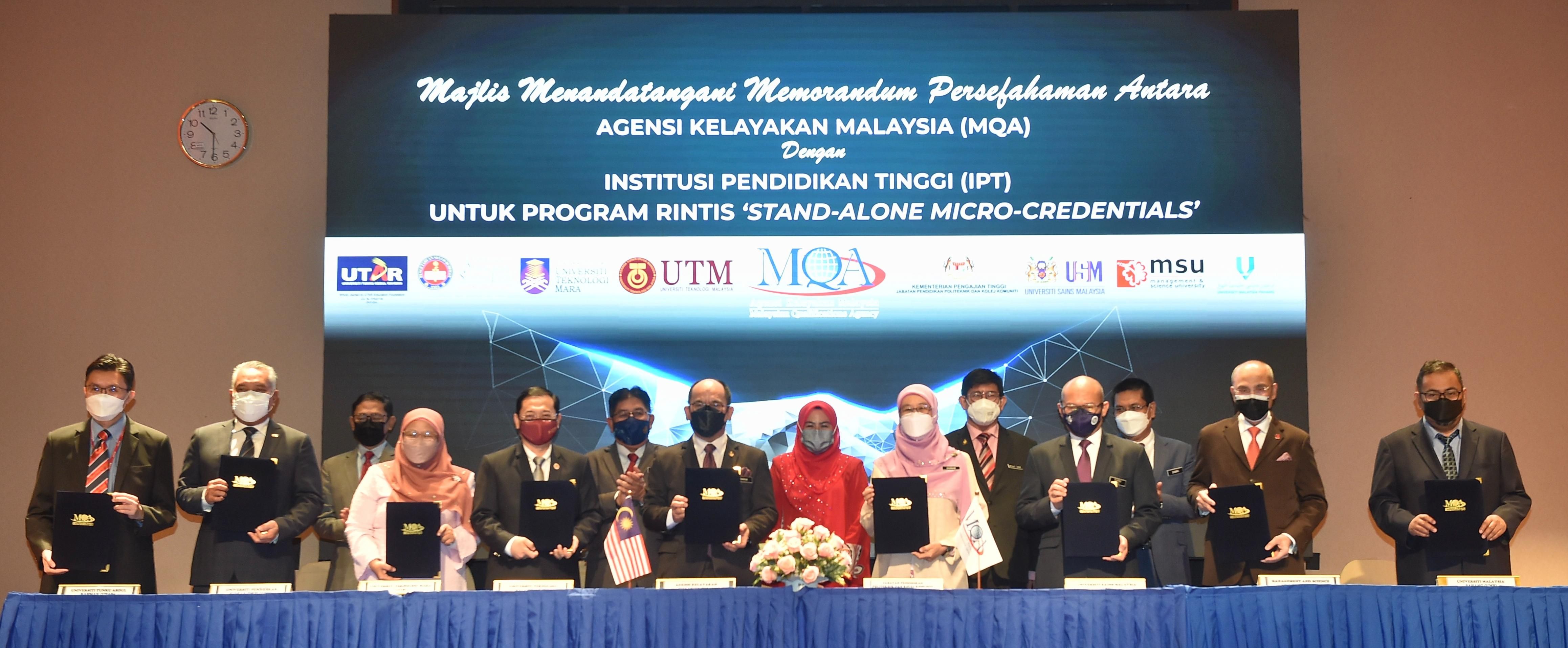Majlis MoU Program Rintis 'Stand-Alone Micro-Credentials (SAMC)'