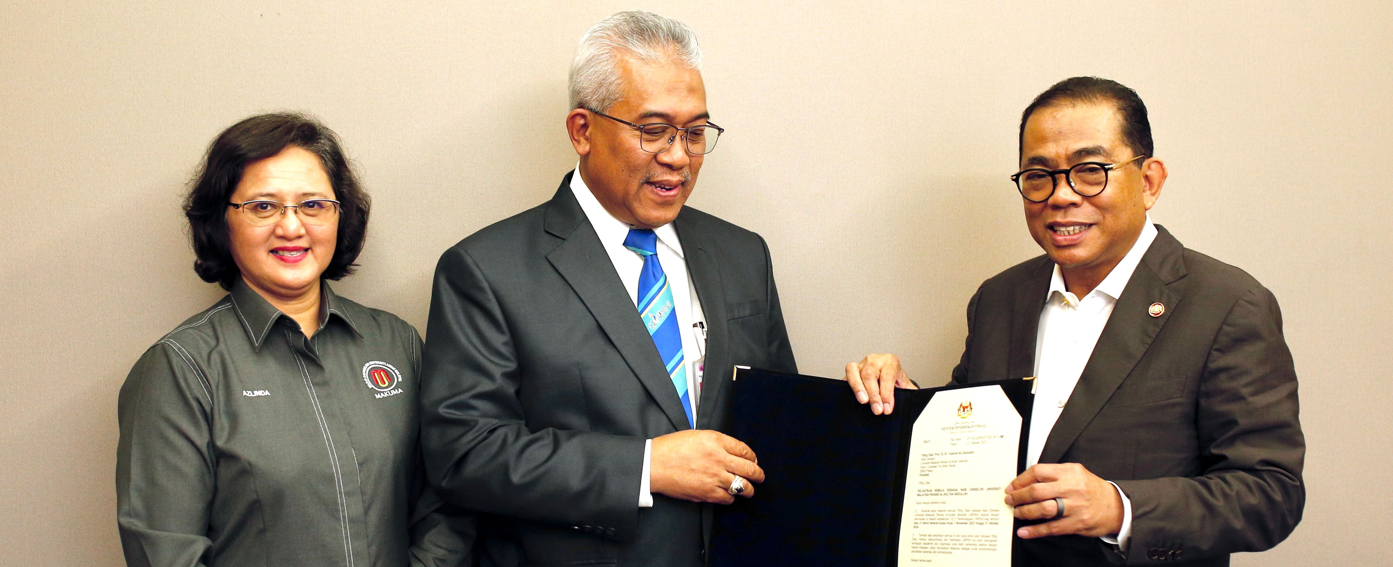 Naib Canselor UMPSA Adakan Kunjungan Hormat Kepada YB Menteri Pendidikan Tinggi